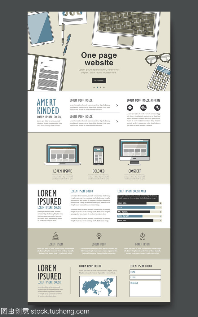 現(xiàn)代單頁網(wǎng)站設計模板 為攝影攝像服務賦能